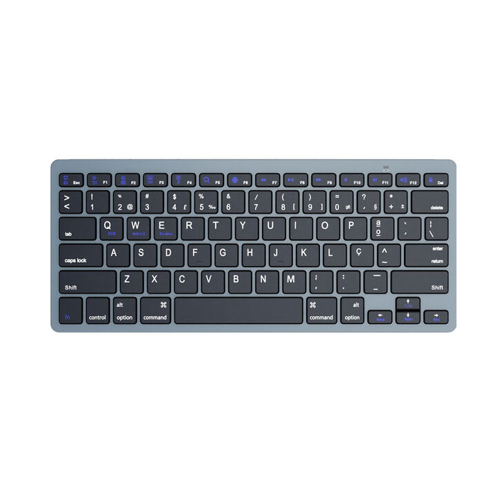 Teclado Ewent EW3120 Ultra-Slim Bluetooth PT Cinza image number 0