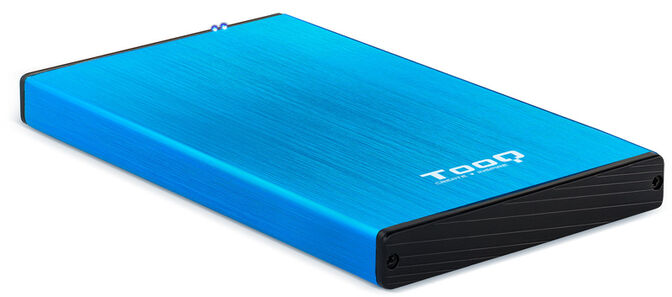 Caja Externa HDD Tooq 2.5" SATA (9,5mm) - USB 3.0/3.1 Gen 1 Azul Metalizado image number 0