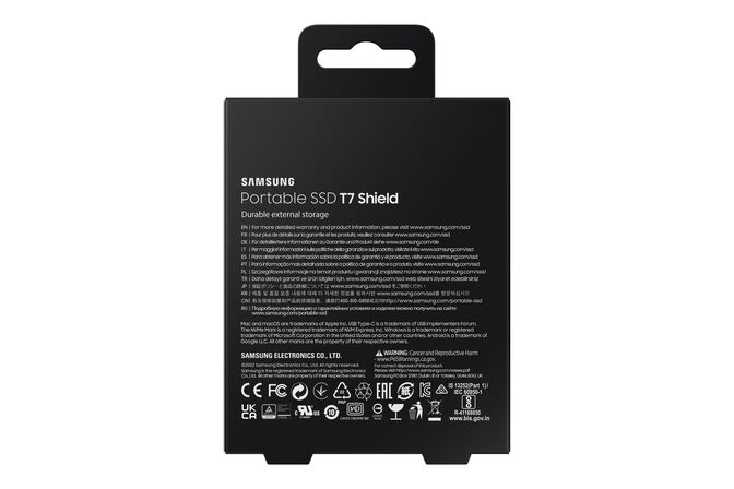SSD Externo Samsung T7 Shield 4TB USB3.2 Gen2 Negro (1050/1000MB/s) image number 8