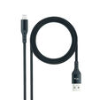 Cable Lightning Nanocable Lightning/M para USB A/M Coiled 1M Negro image number null