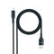 Cable Lightning Nanocable Lightning/M para USB A/M Coiled 1M Negro