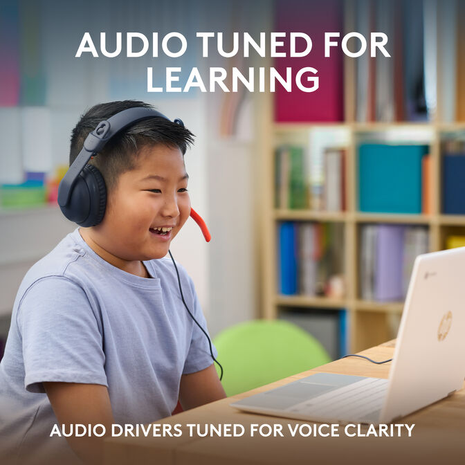 Auriculares Logitech Zone Learn USB-A Azul image number 6