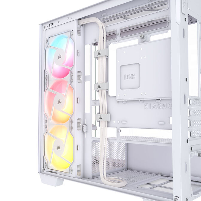 Torre Micro-ATX Corsair 2800X RS-R ARGB Blanco Cristal Templado image number 12