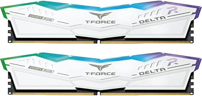 Team Group Kit 32GB (2 x 16GB) DDR5 7000MHz Delta RGB Blanco CL34 image number 0