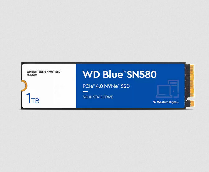 DIsco SSD Western Digital Blue SN580 1TB M.2 NVMe Gen 4 (4150/4150MB/s) image number 0