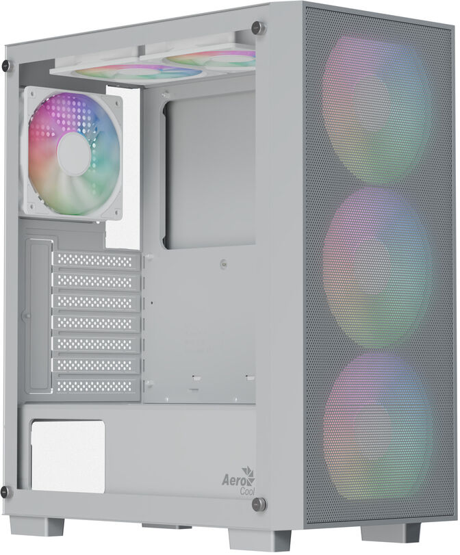 Caja ATX Aerocool B509A Flow ARGB Vidrio Templado Blanco image number 0