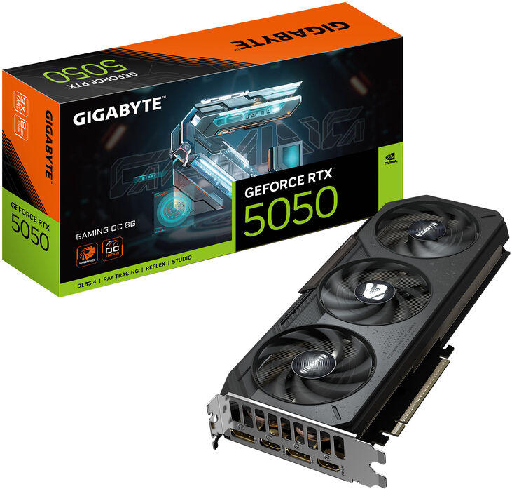 Tarjeta Gráfica Gigabyte GeForce® RTX 5050 Gaming OC 8GB GDDR6 DLSS4 image number 1