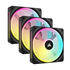Ventilador Corsair iCUE Link QX120 RGB PWM Negro 120mm (Pack 3) image number null