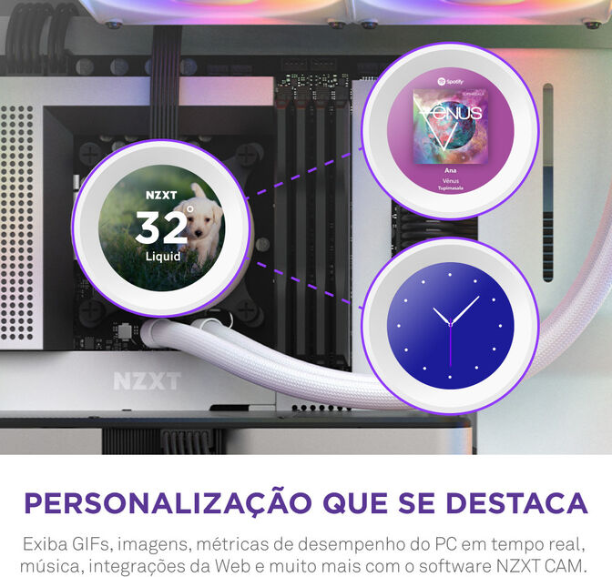Kit de Refrigeraci&oacute;n L&iacute;quida CPU NZXT Kraken Elite 360 RGB Blanco image number 4