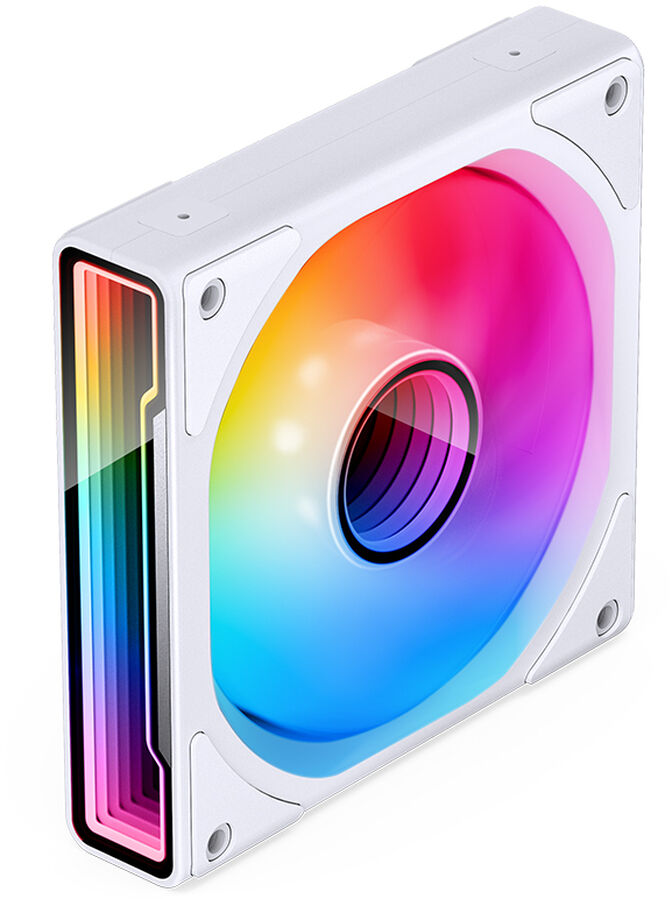 Ventilador Jonsbo ZK-120WR ARGB Reversed PWM Blanco - 120mm (3PACK) image number 2