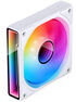 Ventilador Jonsbo ZK-120WR ARGB Reversed PWM Blanco - 120mm (3PACK) image number null
