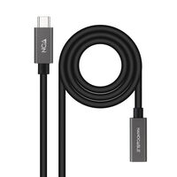 Cable USB 3.2 Gen2x2 Nanocable 4K/60Hz USB-C M/H 0,5 M