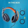 Auriculares Logitech Zone Learn USB-A Azul image number null