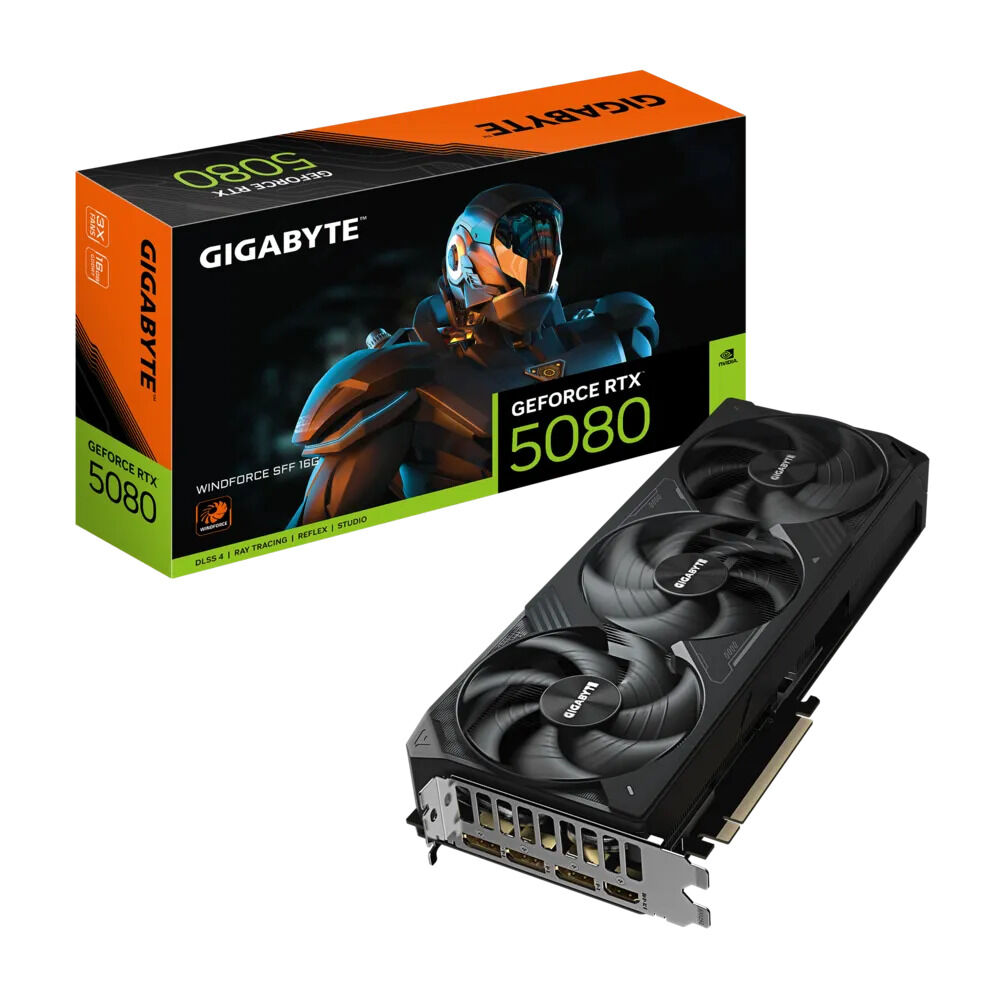 Tarjeta Gr&aacute;fica Gigabyte GeForce&reg; RTX 5080 Windforce SFF 16GB GDDR7 DLSS4