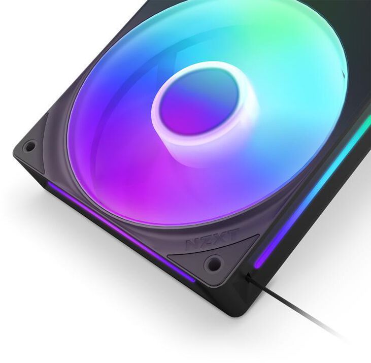 Ventilador NZXT F240 RGB Core Single-Frame Negras - Duplo Ventílador 120mm (240mm) image number 3