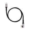 Cable Acodado USB 3.2 Gen2x2 Nanocable 100W/5A 4K/60Hz USB-C M/M 3 M image number null