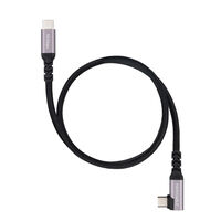 Cabo Angular USB 3.2 Gen2x2 Nanocable 100W/5A 4K/60Hz USB-C M/M 3 M