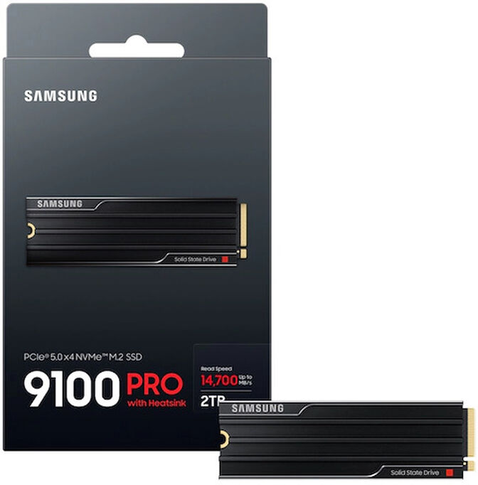 SSD Samsung 9100 Pro 2TB Heatsink Gen5 M.2 NVMe (14700/13300MB/s) image number 2