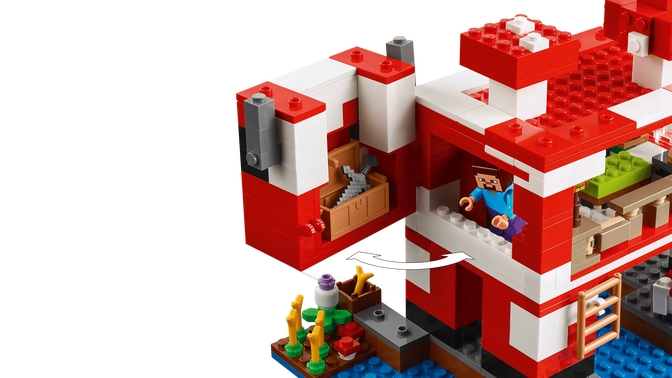 LEGO Minecraft: La Casa-Champi&ntilde;&oacute;n, 500 Piezas (21270) image number 4