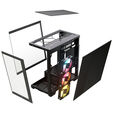 Torre Micro-ATX Corsair 2800X RS-R ARGB Negro Cristal Templado image number null