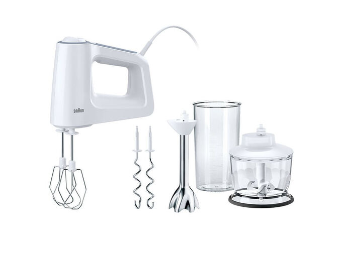 Batidora Braun MultiMix 3 HM 3137 WH 500W Blanco image number 0