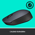 Rat&oacute;n Logitech M170 Wireless Gris/Negro image number null
