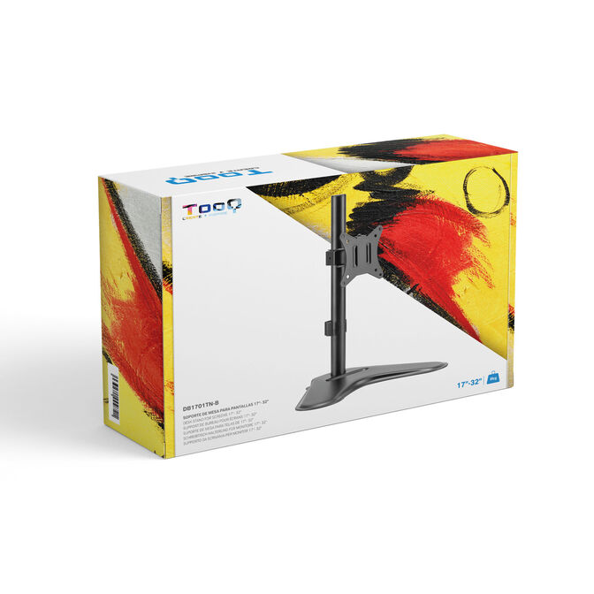 Soporte de Mesa Tabletop Tooq Tilt e Altura Ajustable 17" a 32" Max. 9kg Negro image number 12