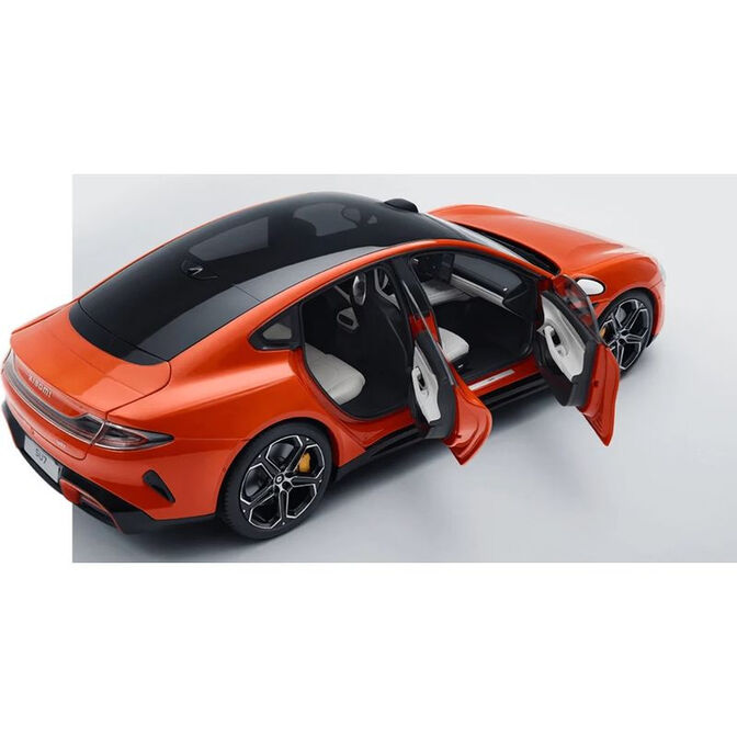 Coche Modelo Xiaomi SU7 1/18 Die-cast Lava Naranja image number 1