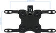 Soporte de Pared Tooq Tilt e GiRat&oacute;nrio 3 Pivots 13" a 42" Max. 20Kg Negro image number null