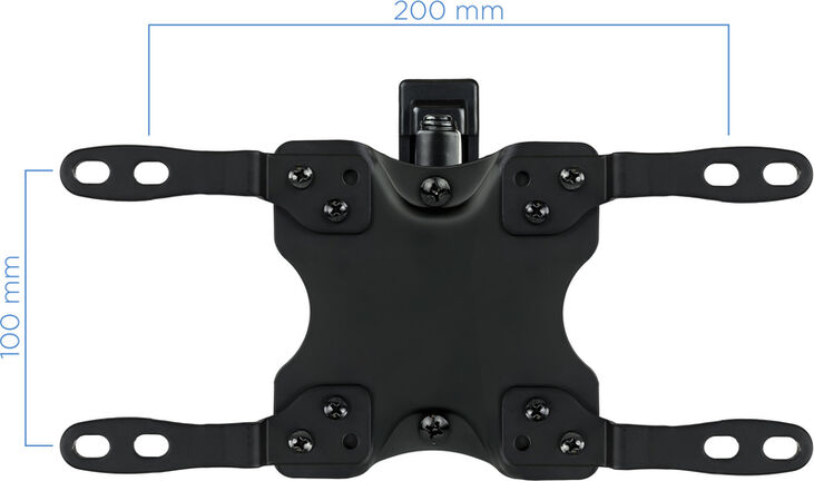 Soporte de Pared Tooq Tilt e GiRatónrio 3 Pivots 13" a 42" Max. 20Kg Negro image number 3