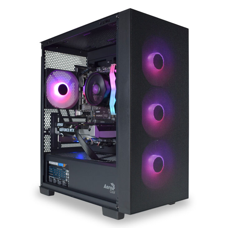 Ordenador AURA Gamer-PC Ryzen 5 7500F 32GB DDR5 1TB RTX 5060 WiFi W11 V2 image number 1