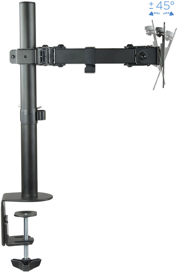 Soporte de Mesa Tooq Doble Tilt e GiRat&oacute;nrio e Altura Ajustable 13" - 32" 8Kg Negro image number 4