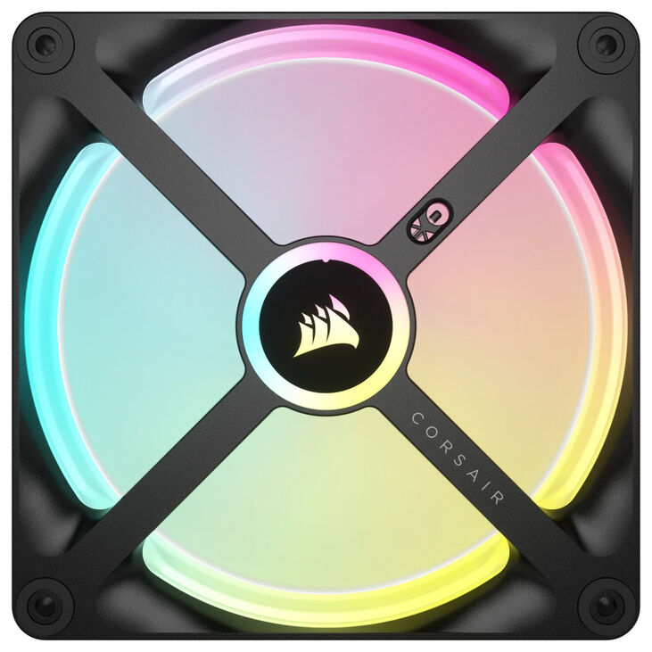 Ventilador Corsair iCUE Link QX140 RGB PWM Negro 140mm (Pack 2) image number 2