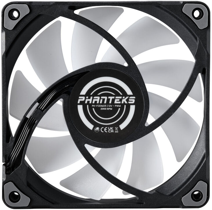 Ventilador Phanteks M25 PWM D-RGB Negra Pack 3- 120mm image number 1