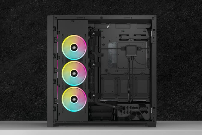 M&oacute;dulo de pantalla LCD iCUE LINK RX de Corsair, color negro image number 3