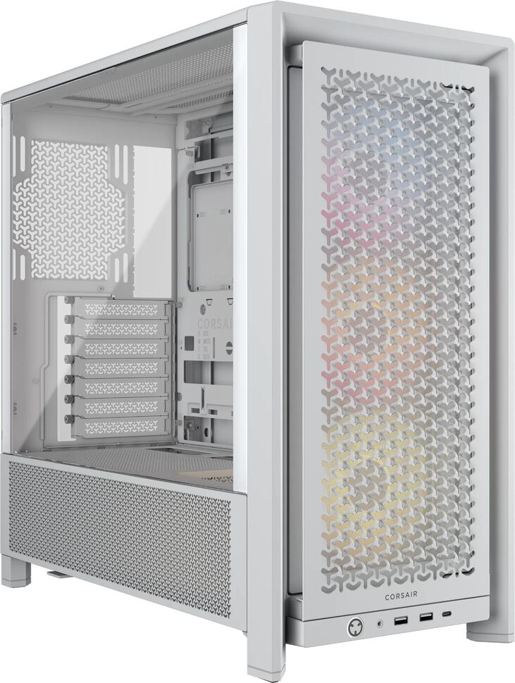 Torre ATX Corsair Frame 4000D RS ARGB Blanco Cristal Templado image number 0