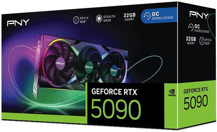 Tarjeta Gráfica PNY GeForce® RTX 5090 Gaming RGB Triple Fan OC 32GB GDDR7 DLSS4 image number 8