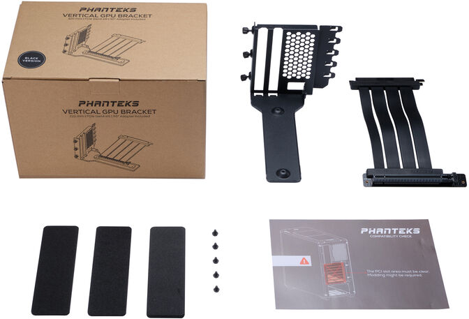 GPU Bracket Phanteks+Cable PCI-E 4.0x16 Tira Riser 22cm Negro image number 4