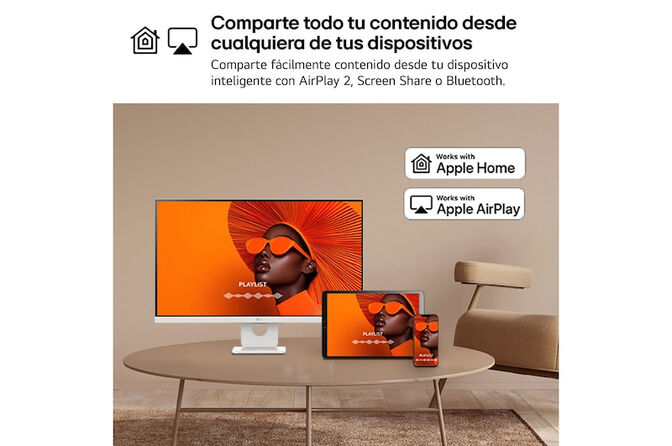 Monitor Smart LG MyView 27" 27U731SA IPS 4K 60Hz 5ms c/ webOS - Blanco image number 7
