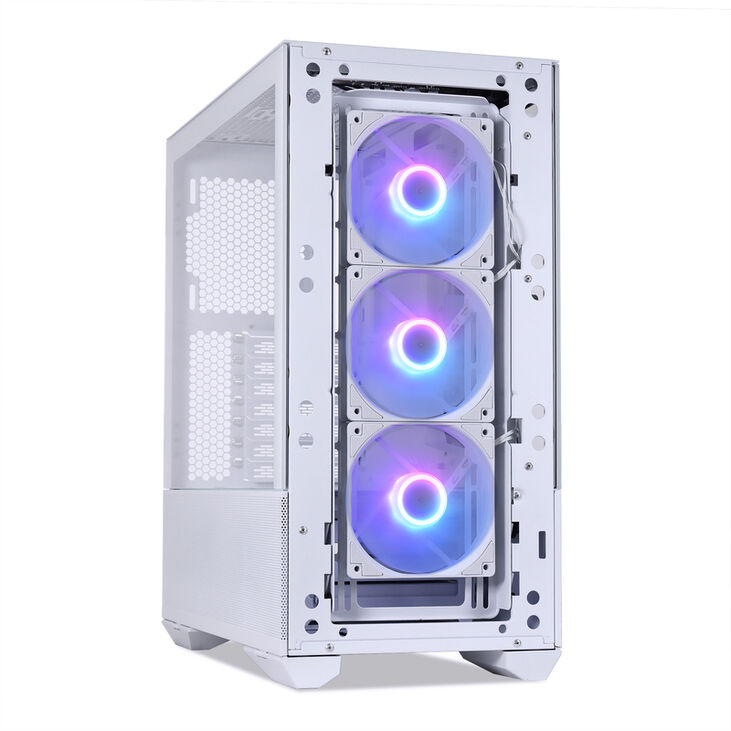 Caja ATX Lian Li Lancool II Mesh C RGB Snow Edition Blanca Vidrio Templado image number 2