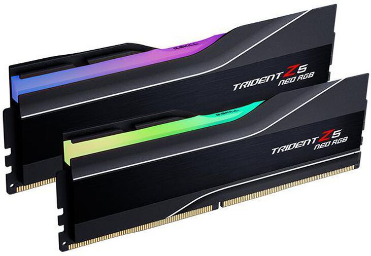 G.Skill Kit 32GB (2 x 16GB) DDR5 6000MHz Trident Z5 Neo EXPO CL30 Black - F5-6000J3038F16GX2-TZ5NR image number 0