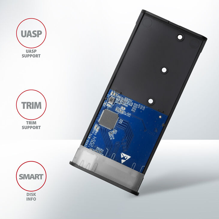 Caja Externa AXAGON EEM2-SG2 RAW BOX para SSDs M.2 USB-C 3.2 Gen 2 Silver image number 7
