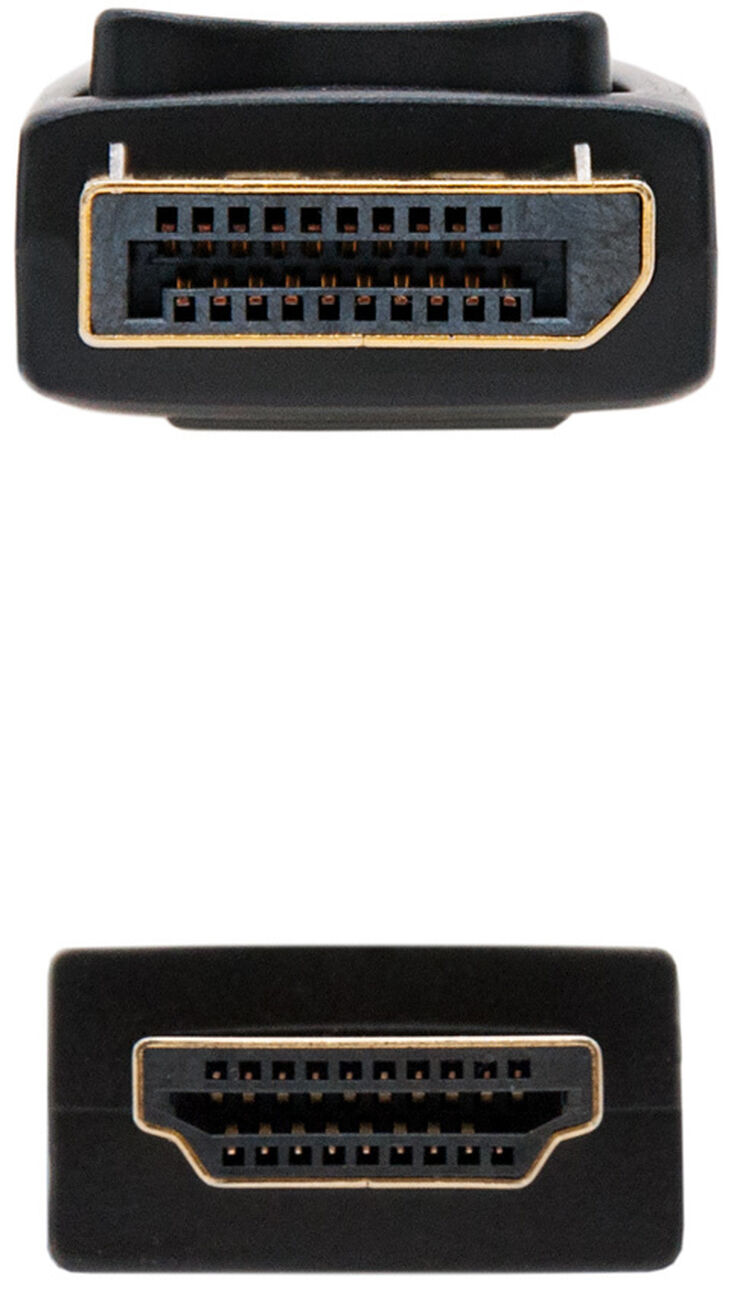 Cable Conversor NanoCable DisplayPort/M para HDMI/M 1 M Negro image number 2