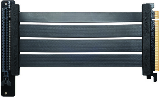 Card Riser Phanteks PCI-E 4.0 x16, 90&ordm;, 22cm - Negro image number 0