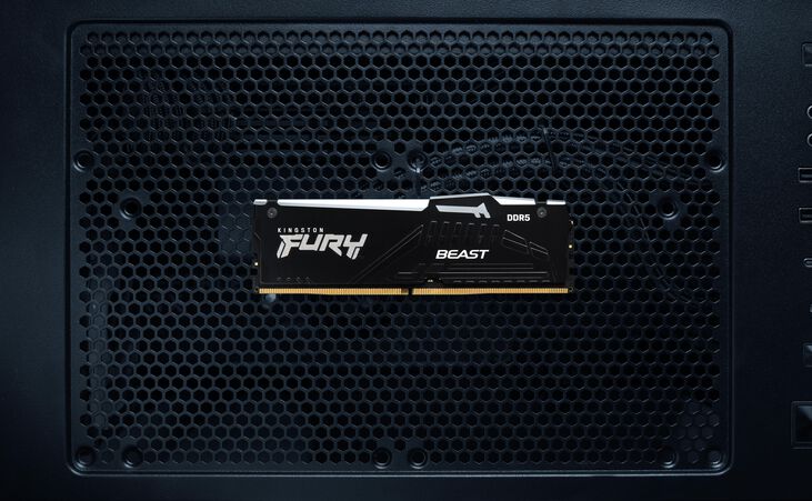 Kingston Kit 64GB (2 x 32GB) DDR5 6400MHz FURY Beast RGB EXPO Negro CL32 image number 13