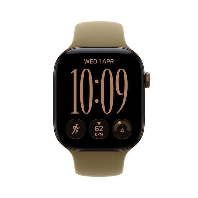 Smartwatch Apple Watch Series 12 GPS 42mm Dark Bronze Aluminium Case with Olive Sport Band - M/L image number 1