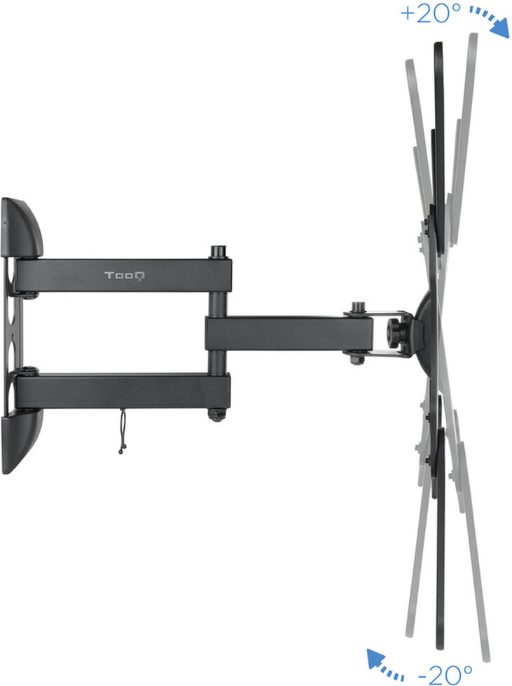 Soporte de Pared Tooq 23" a 55" Max. 30kg Negro image number 2