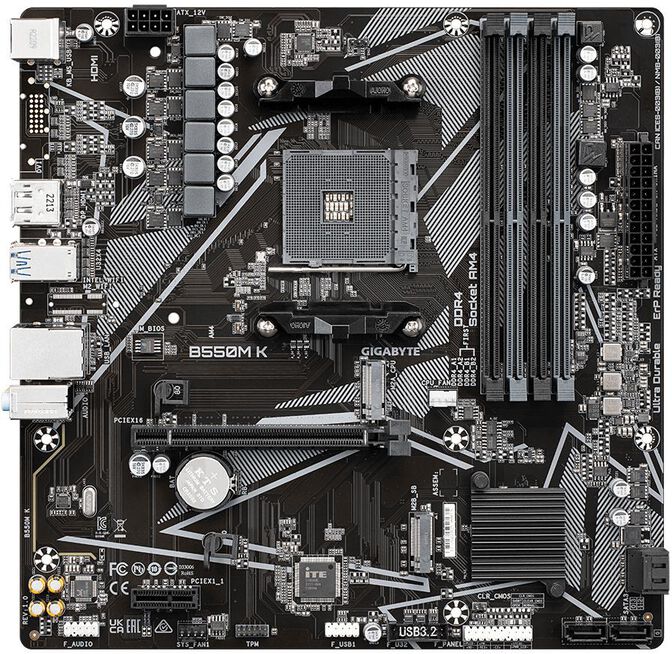 Placa Base Gigabyte B550M K image number 1
