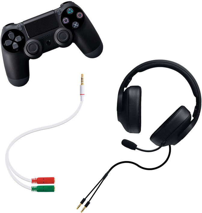 Cable de Divis&atilde;o Audio NanoCable Jack 3,5/M 4 PINOS - 2x Jack 3,5/F 3 PINOS 20 CM Blanco image number 0