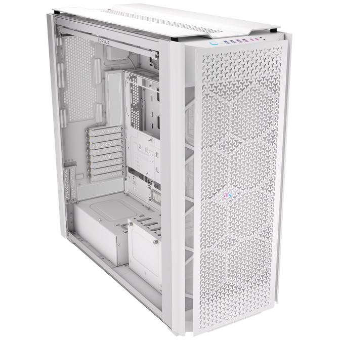 Torre E-ATX Corsair 9000D RGB Airflow Blanca Cristal Templado image number 1